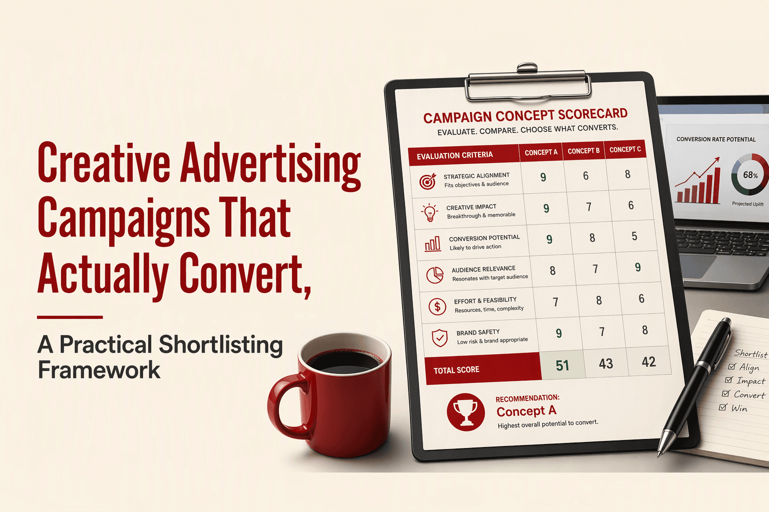 Creative Advertising Campaigns That Actually Convert, A Practical Shortlisting Framework